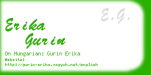 erika gurin business card